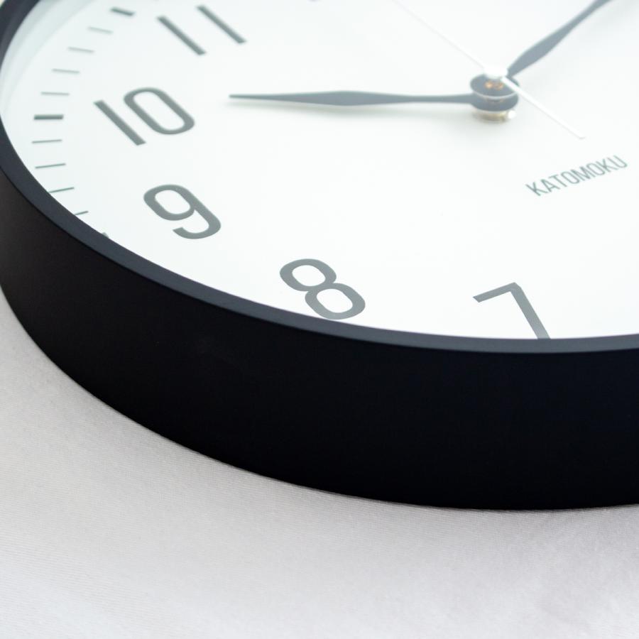 加藤木工 カトモク 掛け時計 KATOMOKU plywood wall clock 19 ブラック