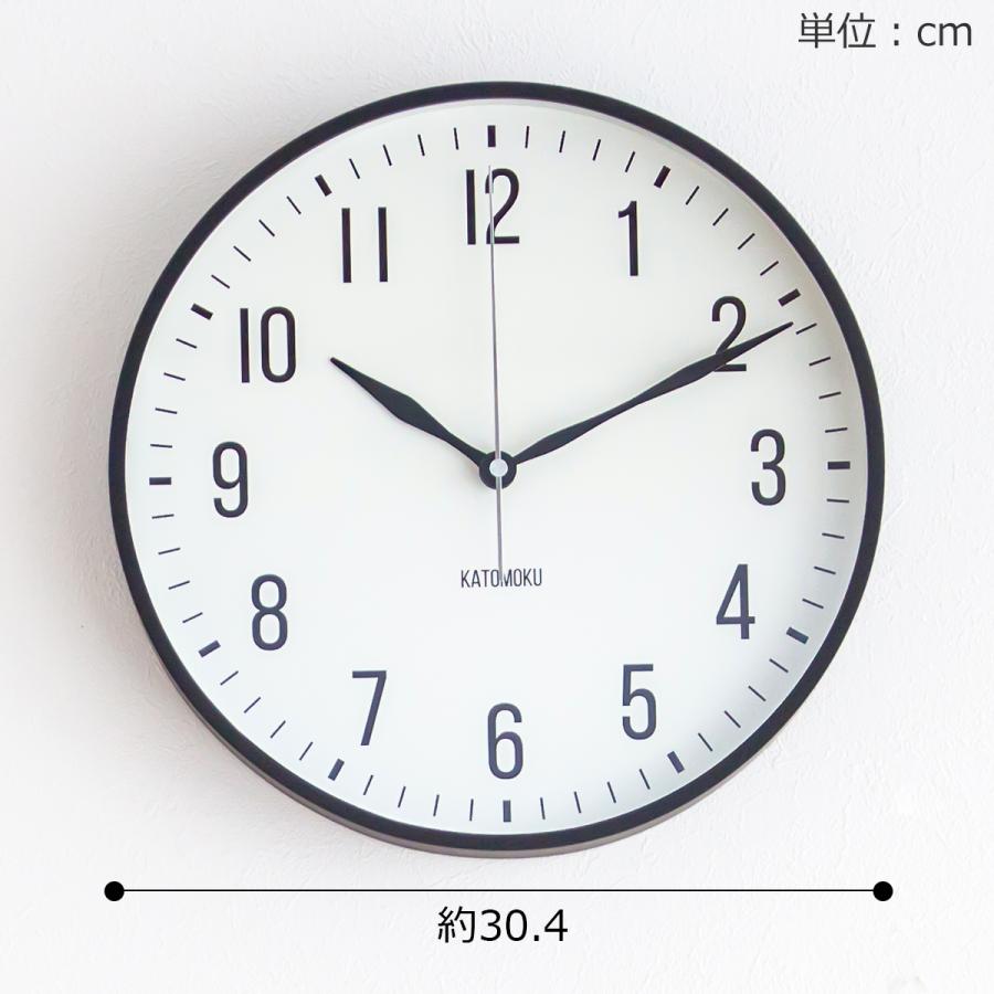 加藤木工 カトモク 掛け時計 KATOMOKU plywood wall clock 19 ブラック