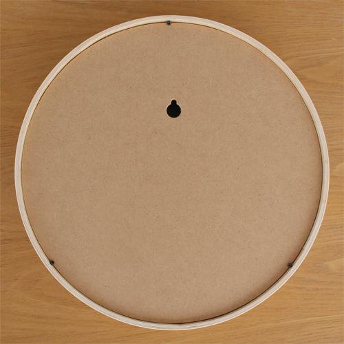 加藤木工 鏡 壁掛け ミラー ウォールミラー 丸 木製 フレーム 木枠