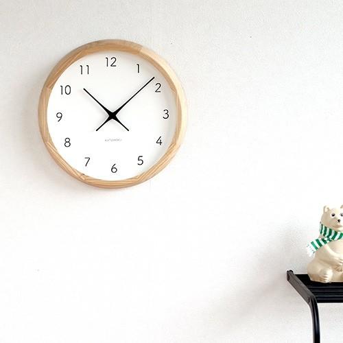 壁掛け時計 電波時計 木製 日本製 加藤木工 KATOMOKU カトモク muku round wall clock 7 曲木時計 KM-60NRC｜favoritestyle｜03