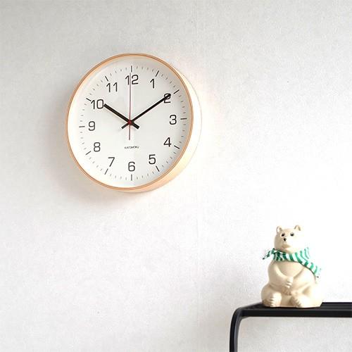 加藤木工 カトモク 掛け時計 KATOMOKU plywood wall clock 4 L ナチュラル 掛時計 木製 電波時計 スイープムーブメント 日本製 KM-61NRC｜favoritestyle｜05