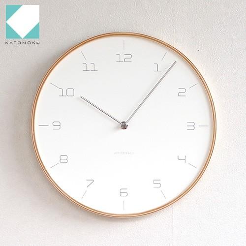 加藤木工 カトモク 掛け時計 KATOMOKU plywood wall clock 7 SLIM CLOCK ナチュラル 掛時計 木製 スイープムーブメント 日本製 KM-71N