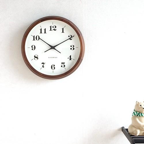 加藤木工 壁掛け時計 電波時計 木製 日本製 KATOMOKU カトモク