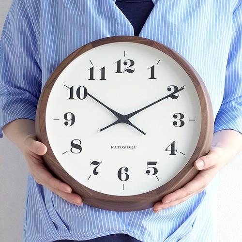 【新品】KATOMOKU 壁掛け電波時計 KM-98WARC 直径30cm 加藤木工 壁掛け時計 電波時計 木製 日本製 KATOMOKU カトモク