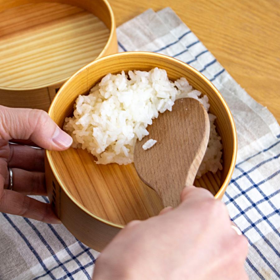 めんぱ まる 曲げわっぱ弁当箱 丸 1段 700ml かぶせ蓋 ウレタン塗装