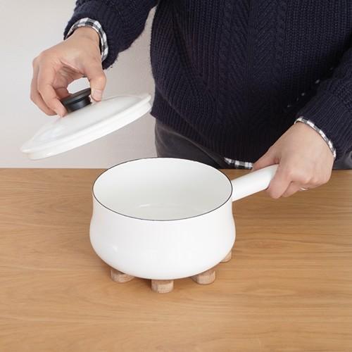 野田琺瑯（noda horo） 鍋 片手鍋 18cm ルーク LUKE ソースパン IH対応
