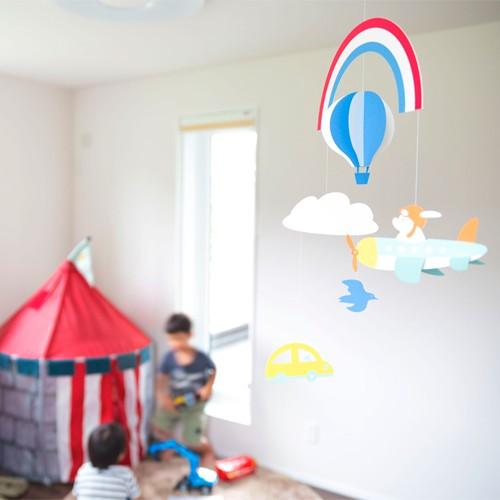 モビール 虹のふもとで マニュモビールズ Under The Rainbow 子供部屋 男の子 子供 赤ちゃん 気球 乗り物 日本製 Manu Mobiles M11 Favoritestyle キッチン 雑貨 通販 Yahoo ショッピング