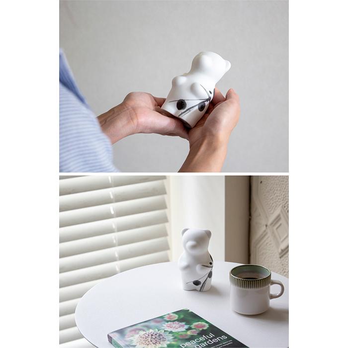 3/8はポイント10倍／ 賞美堂本店 有田焼 くまフィギュア momoco bear