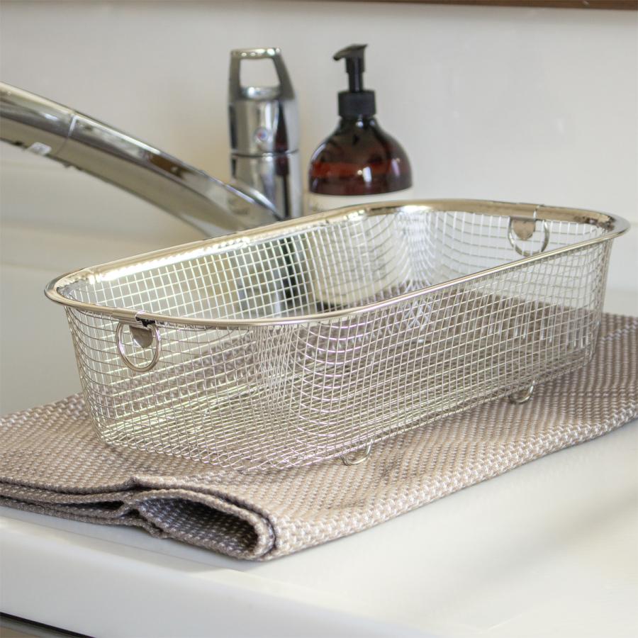 すっきり暮らす水切りかご 深型 ステンレス 水切りラック 水切りかご 水切りバスケット 食洗機対応 日本製 ビーワーススタイル | bws SELECTION | 01