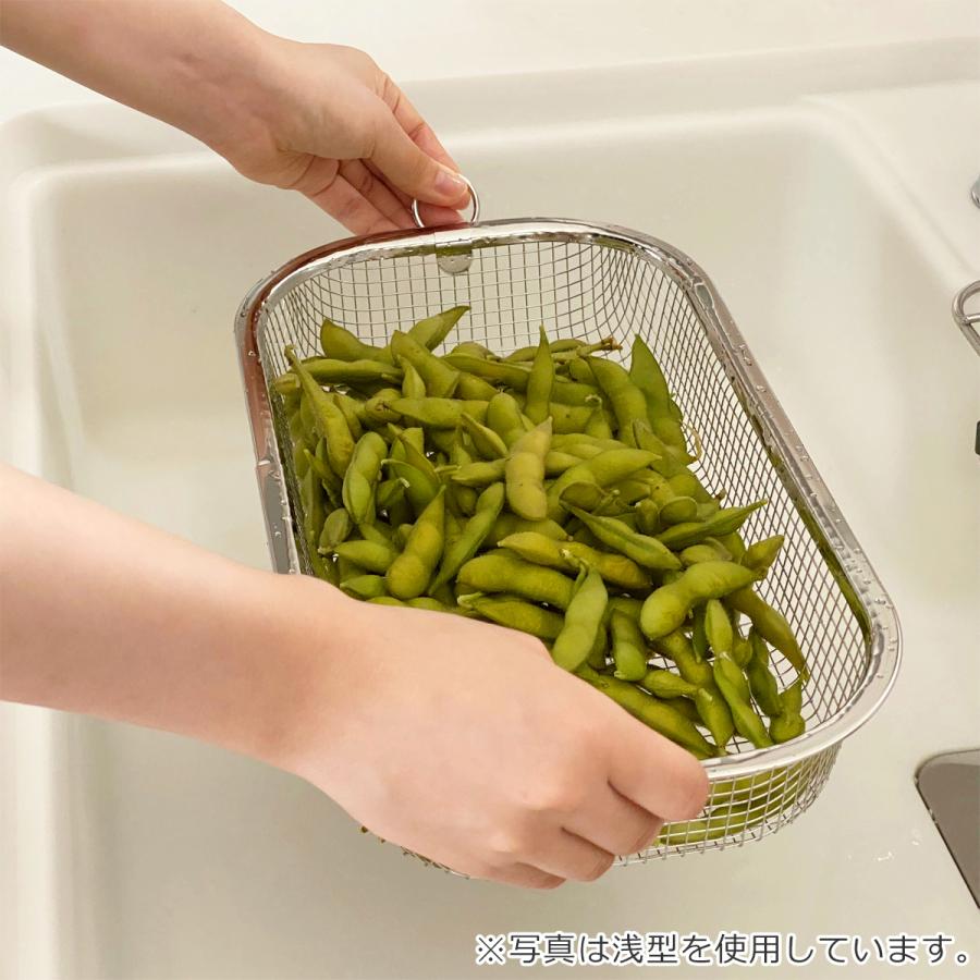すっきり暮らす水切りかご 深型 ステンレス 水切りラック 水切りかご 水切りバスケット 食洗機対応 日本製 ビーワーススタイル | bws SELECTION | 04