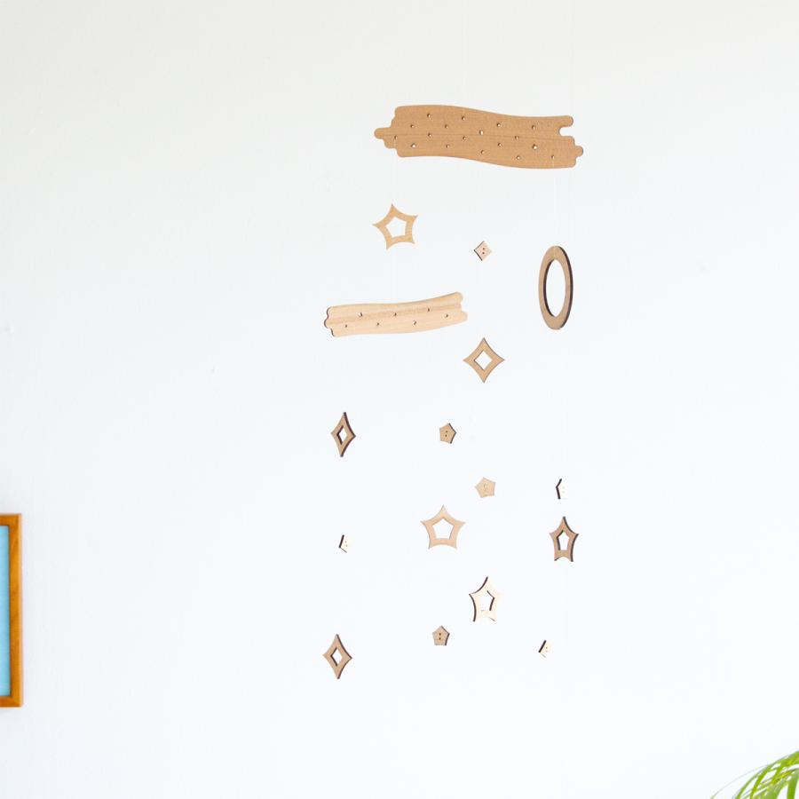 Sukima. スキマ モビール ほし 木製 星のモビール ナチュラル 室内
