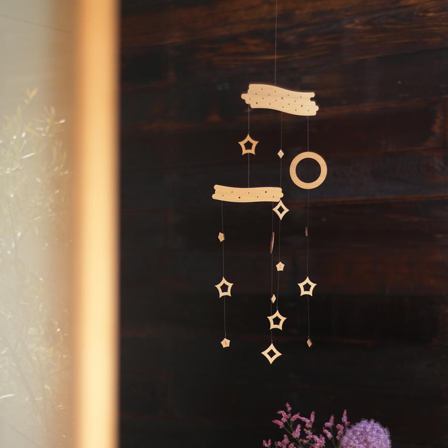 Sukima. スキマ モビール ほし 木製 星のモビール ナチュラル 室内