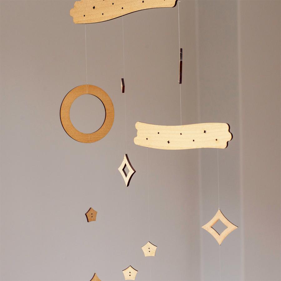 Sukima. スキマ モビール ほし 木製 星のモビール ナチュラル 室内
