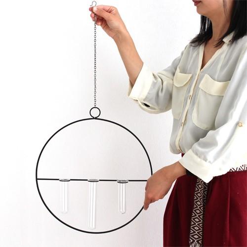 花瓶 一輪挿し ガラス管 フラワーベース 壁掛け 円形 ワイヤーベース アイアン グラスチューブ 試験管 Wall Vase Circle Glass Tube Neo2 Wh 1056 Favoritestyle キッチン 雑貨 通販 Yahoo ショッピング