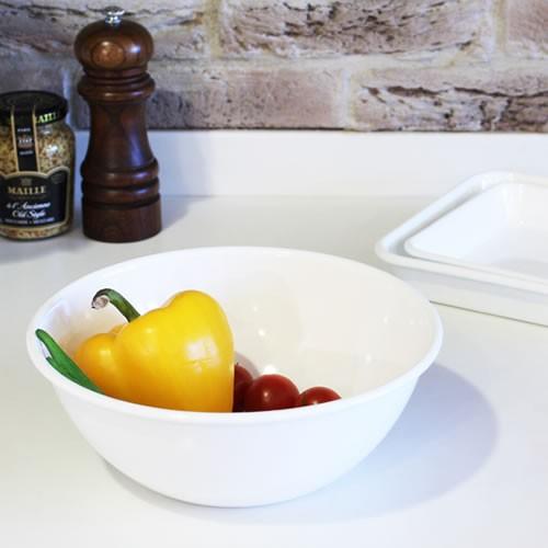 野田琺瑯（noda horo） ボウル ホーロー 琺瑯 ボール 全白 16cm