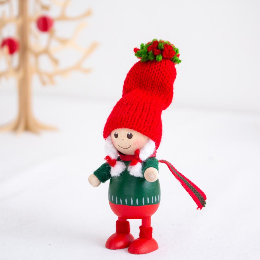 ノルディカニッセ 2点 セット 赤いセーターのふとっちょ男の子 ＋ 緑の