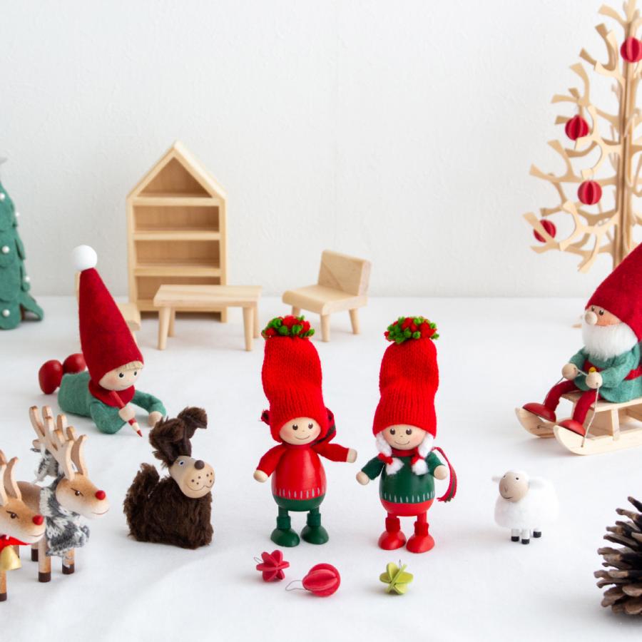 ノルディカニッセ 2点 セット 赤いセーターのふとっちょ男の子 ＋ 緑の