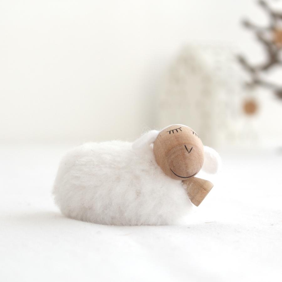 ノルディカニッセ 白羊 中 NORDIKA nisse クリスマス 雑貨 木製 人形
