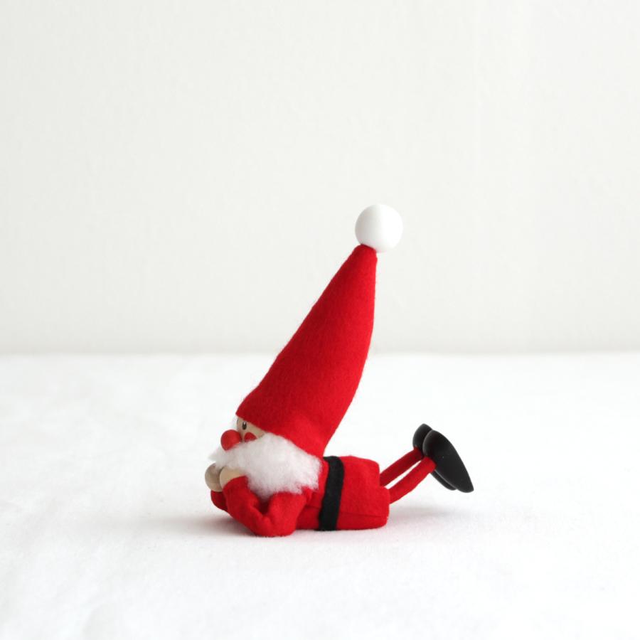 今季完売】ノルディカニッセ 寝転がるサンタ フェルトシリーズ 赤