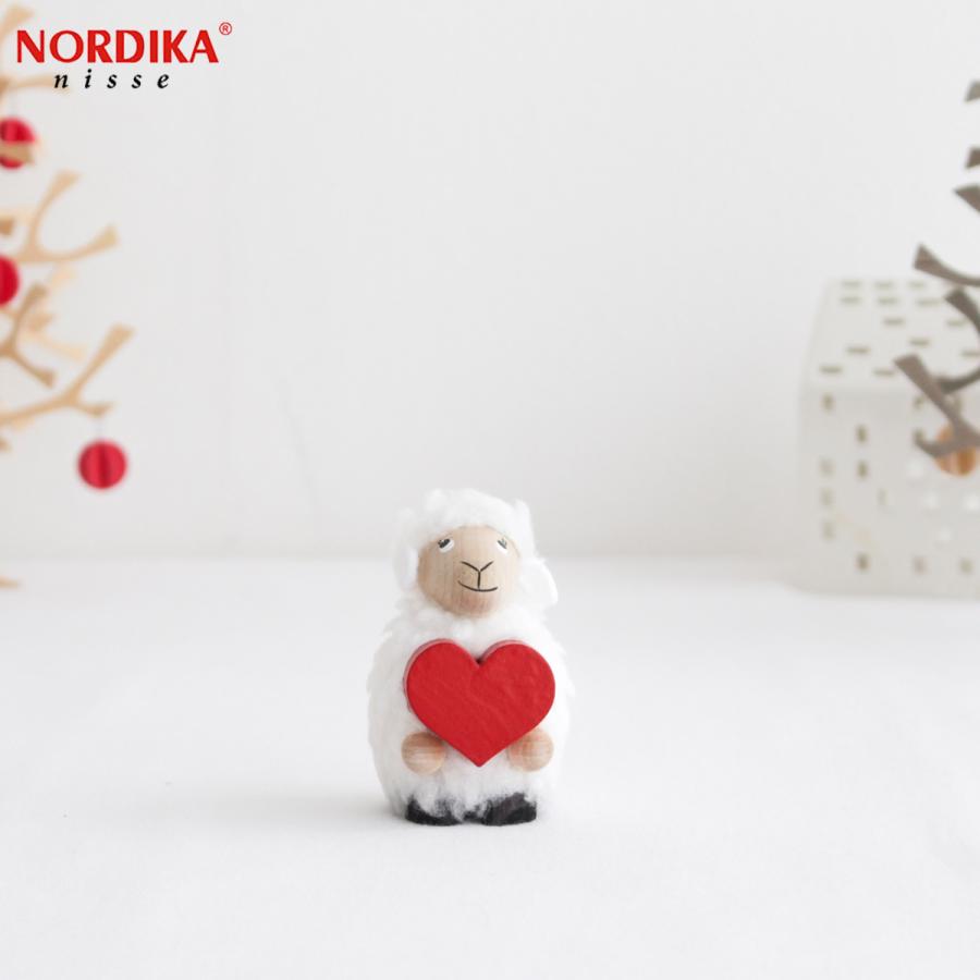 ノルディカニッセ ハートを抱えた羊 ハートフルシリーズ NORDIKA nisse