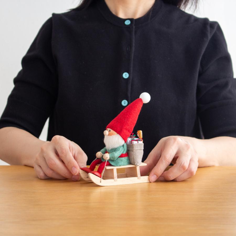 今季完売】ノルディカニッセ そりに乗ったサンタ Joy to the world