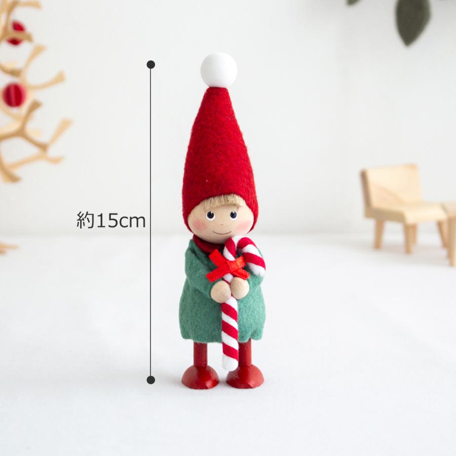 今季完売】ノルディカニッセ キャンディケインを持った男の子 Joy to