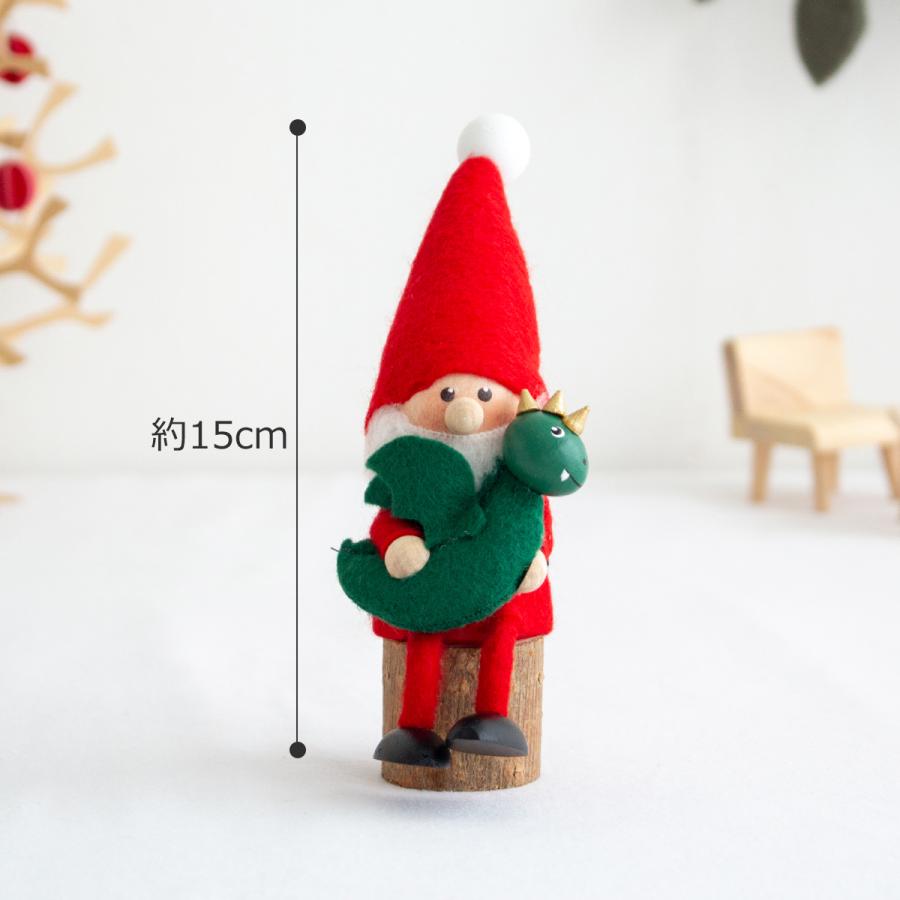 今季完売】ノルディカニッセ ドラゴンを抱えたサンタ 干支 フェルト