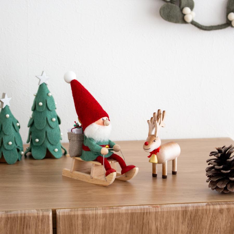 ノルディカニッセ スノー フェルトツリー 小 緑 クリスマスツリー