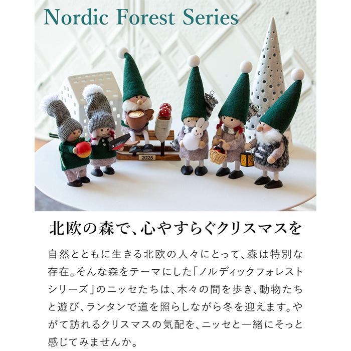 ノルディカニッセ ウサギを抱えた男の子 Nordic Forest NORDIKA nisse