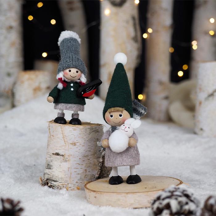 ノルディカニッセ 2025 新作 小鳥と話す女の子 Nordic Forest NORDIKA