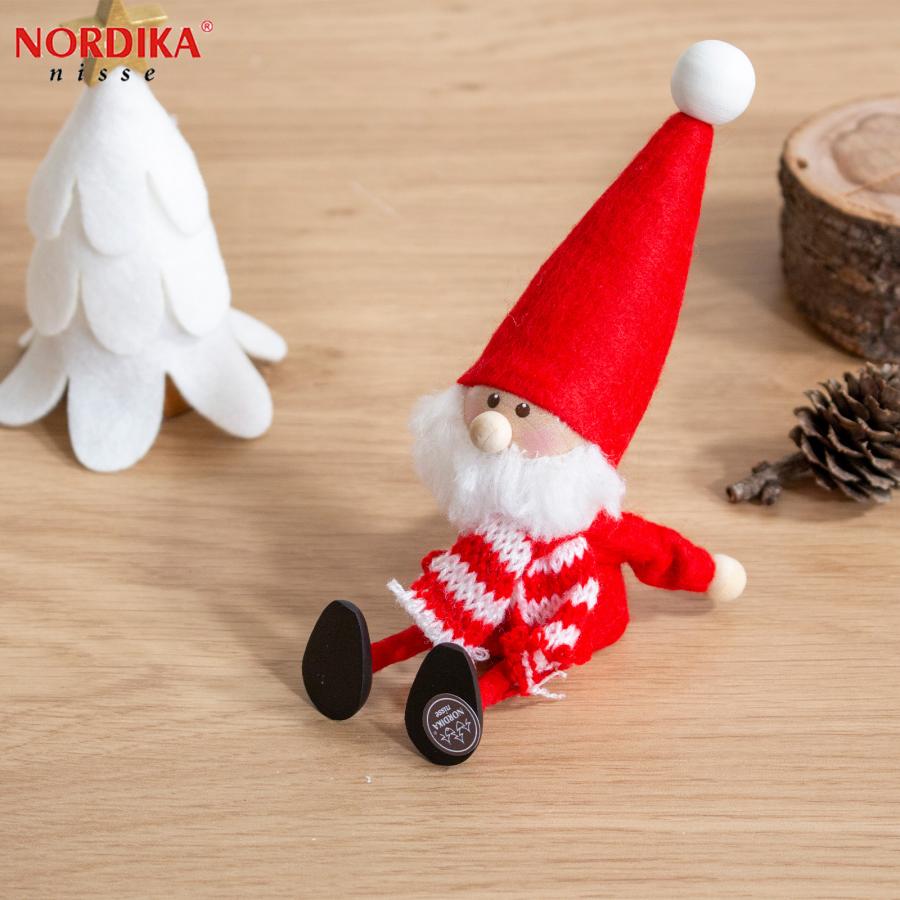 釣りをしているサンタ　ノルディカニッセ　北欧雑貨オリジナル　 木製 フェルト 北欧雑貨オリジナル】NORDIKA nisse ノルディカ ニッセ