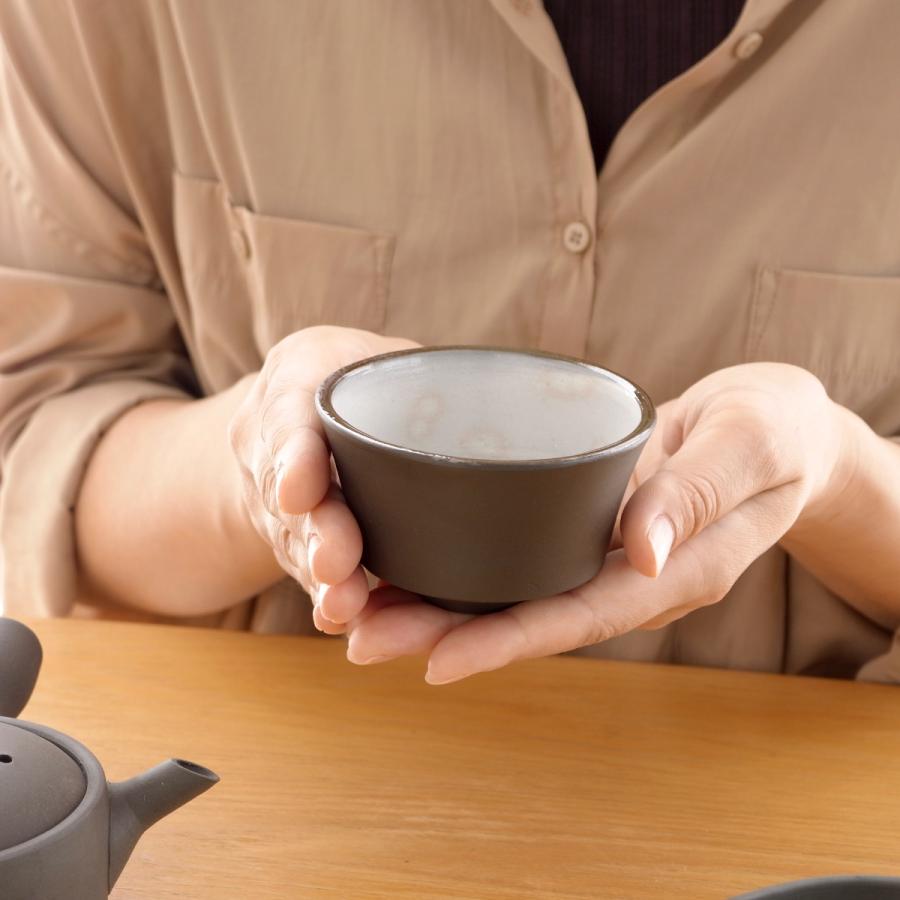 かもしか道具店 煎茶碗 直 湯呑 湯のみ 茶時間 日本製 萬古焼 陶器