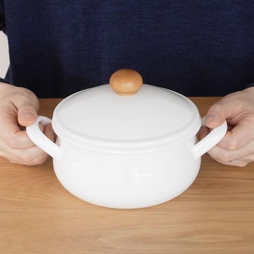 POCHKA 野田琺瑯 ポーチカ キャセロール 15cm IH対応 ノダホーロー