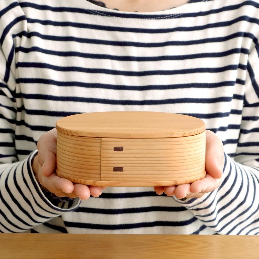 お弁当箱 曲げわっぱ いろどり弁当箱 大 600ml 板蓋 りょうび庵 日本製