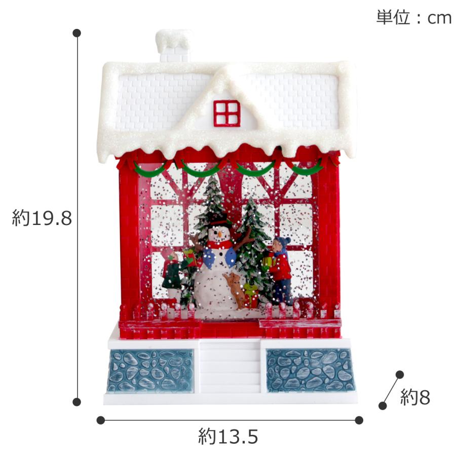 クリスマス スノーイングハウスライト LEDライト 家 スノーマン
