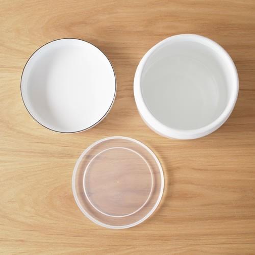 TUTU ＼1/25はポイント10倍／ 野田琺瑯 筒 サイズ 保存容器 2重蓋