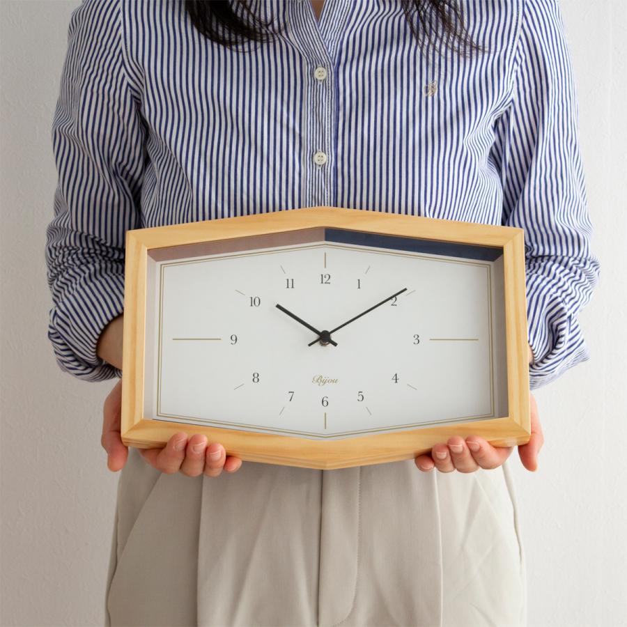 5/15-17はポイント10倍／ 掛け時計 おしゃれ 木製 BIJOU WALL CLOCK