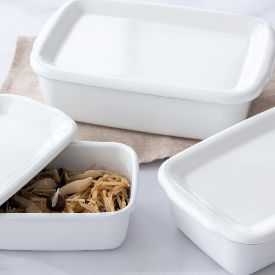 White Series ＼12/19〜22はポイント10倍／ 野田琺瑯 レクタングル 深