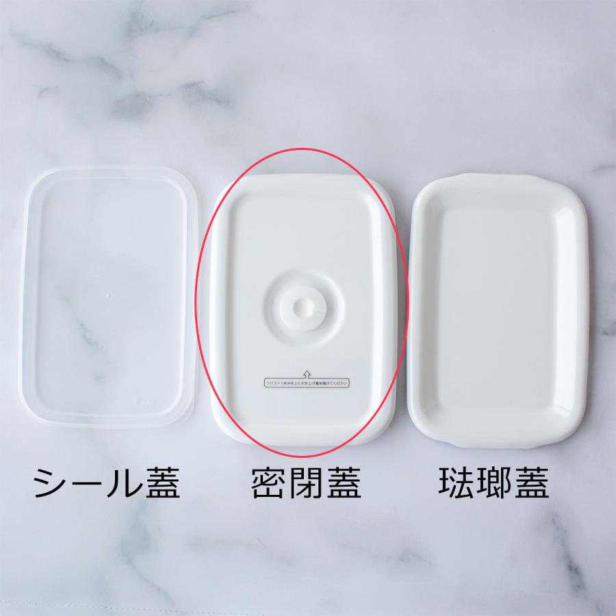 White Series 【取扱終了】野田琺瑯 レクタングル 深型 L サイズ 密閉