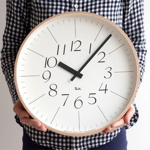 Lemnos（レムノス） 掛け時計 リキクロック RIKI CLOCK 文字 小 木製