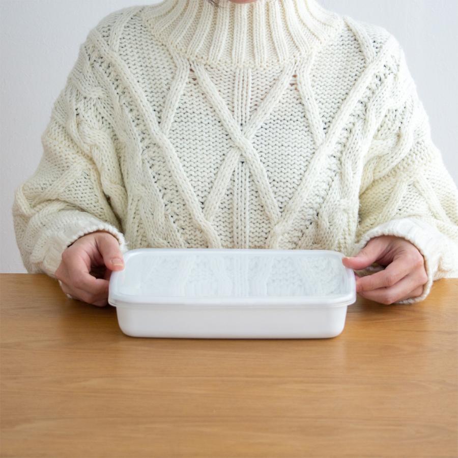 未使用箱入り ミナペルホネン 野田琺瑯 レクタングル 浅型 S M Ｌ3個セット 野田琺瑯再発売のお知らせ。12月16日〜 - minä perhonen