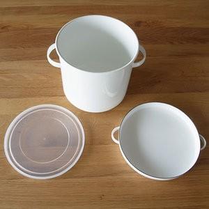 White Series ＼2/8はポイント10倍／ 野田琺瑯 ラウンドストッカー