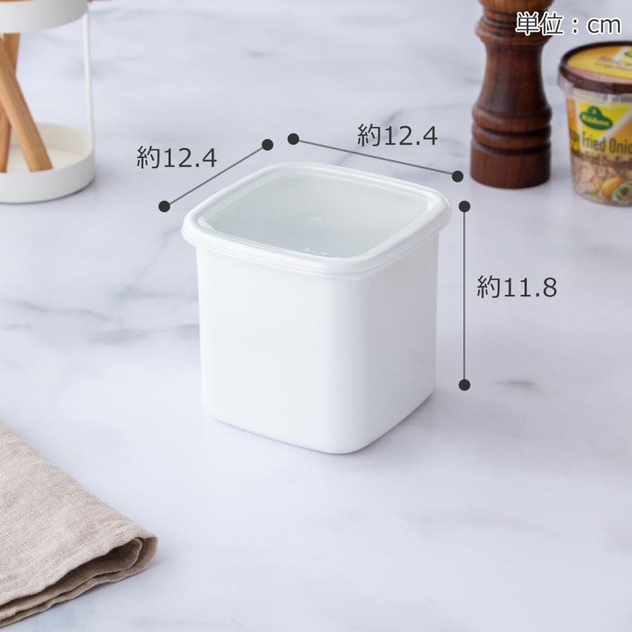 White Series ＼1/10-12はポイント10倍／ 野田琺瑯 スクウェア L