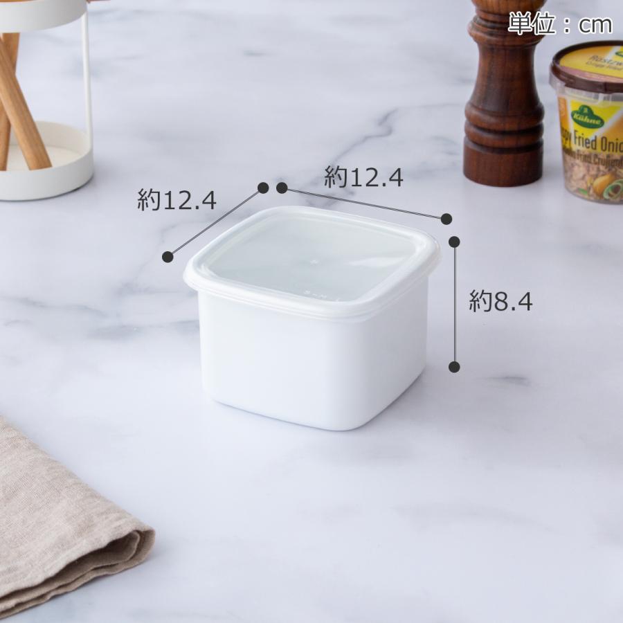 White Series ＼3/5はポイント10倍／ 野田琺瑯 スクウェア M サイズ