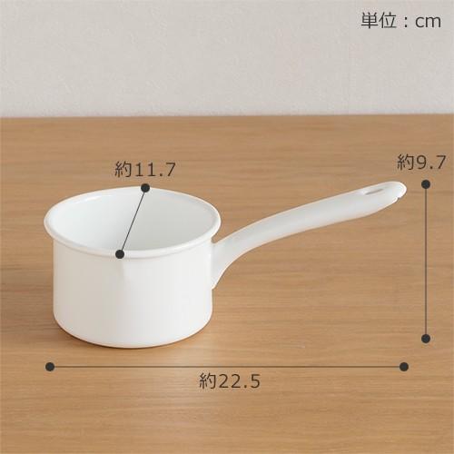 にちにち道具 ＼1/30-2/1はP10倍／ 日々道具 ミルクパン 10cm ホーロー