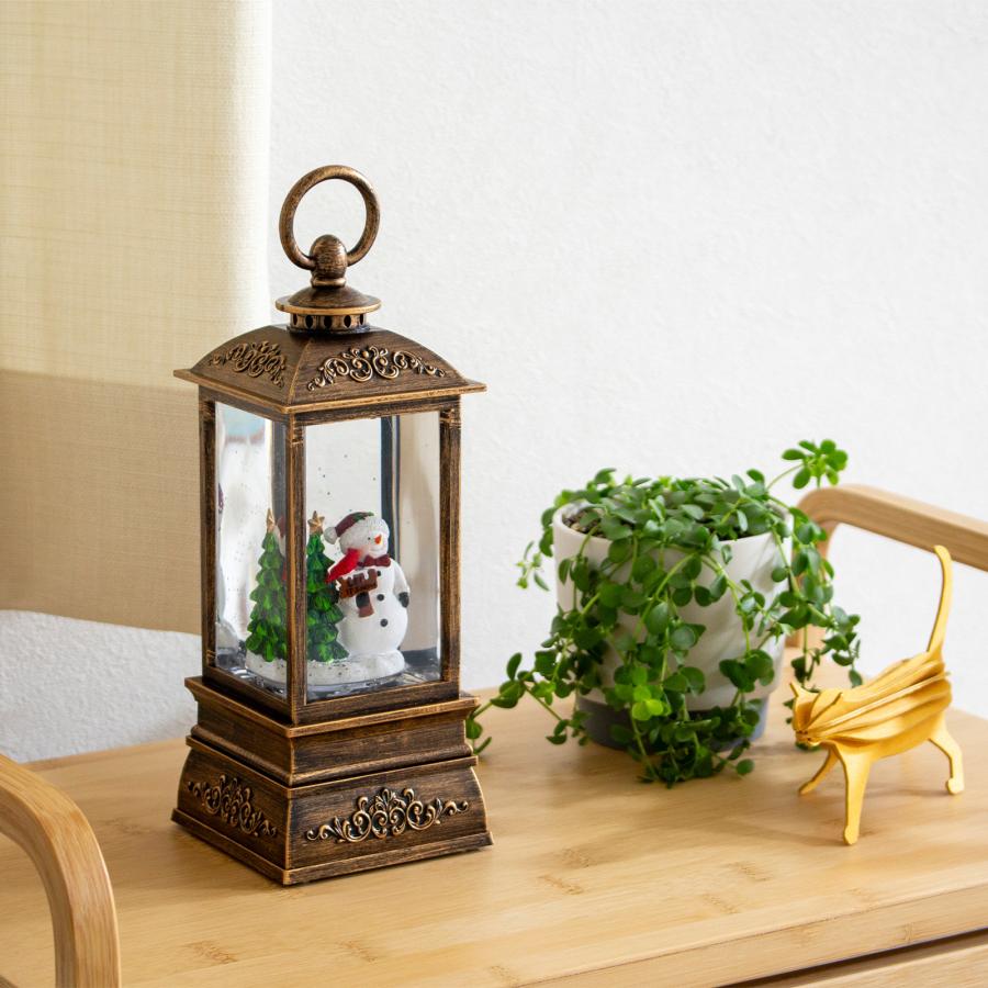 スノーイングライトランタン 11/1・2はポイント10倍／ クリスマス スノーイングライト