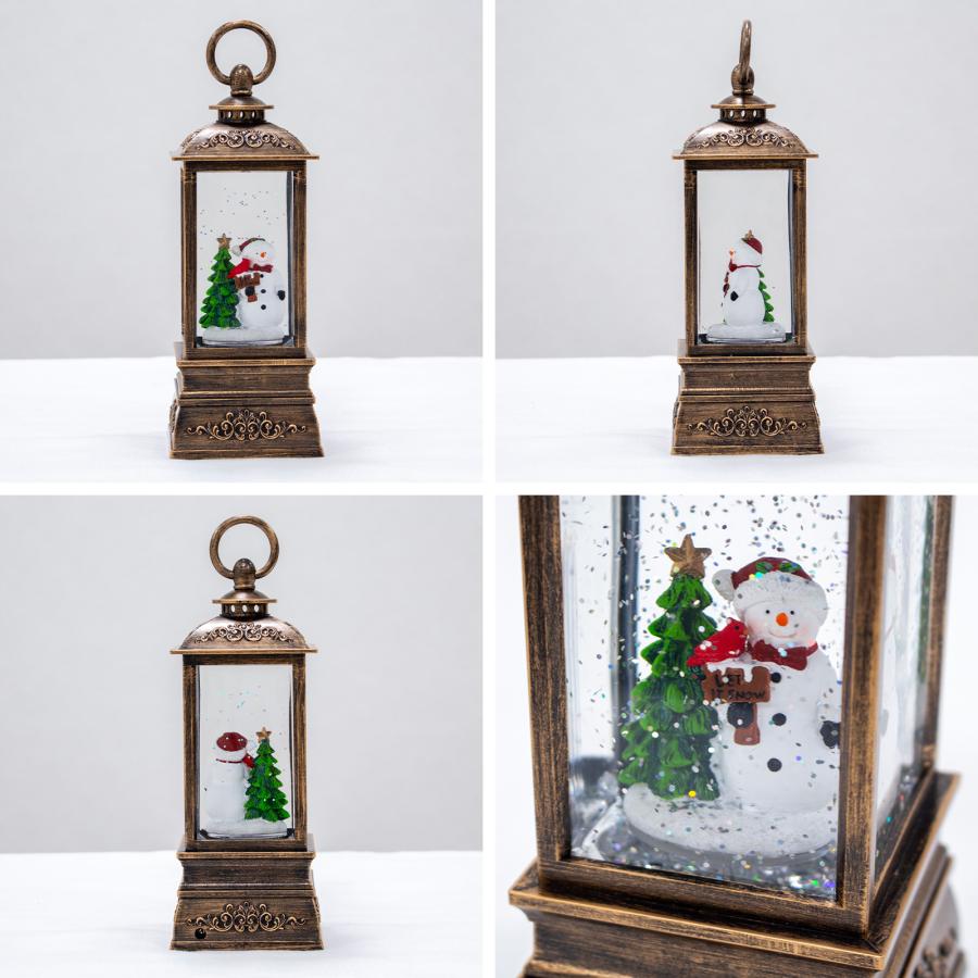 取扱終了】クリスマス スノーイングライトランタン LEDライト