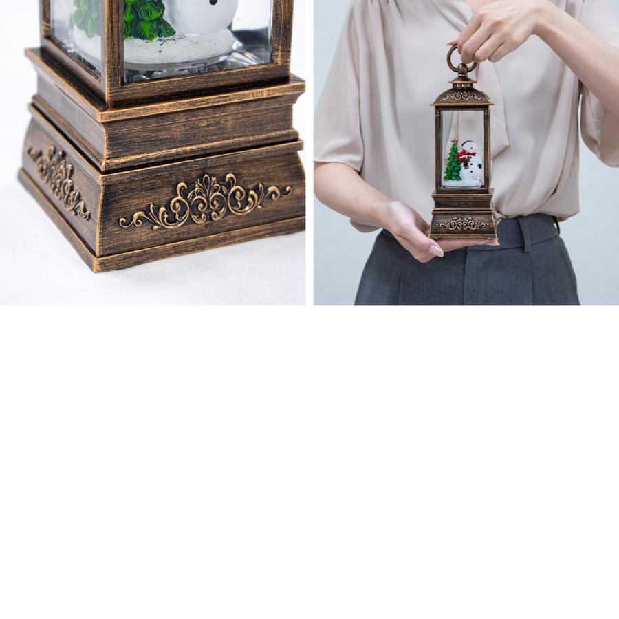 クリスマス スノーイングライトランタン LEDライト スノーマン