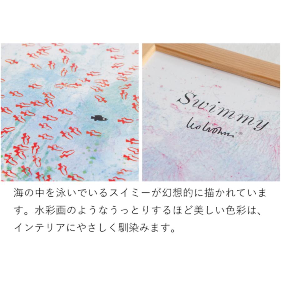 2/27-3/1はP10倍／ ポスター フレーム付き スイミー Swimmy B4サイズ