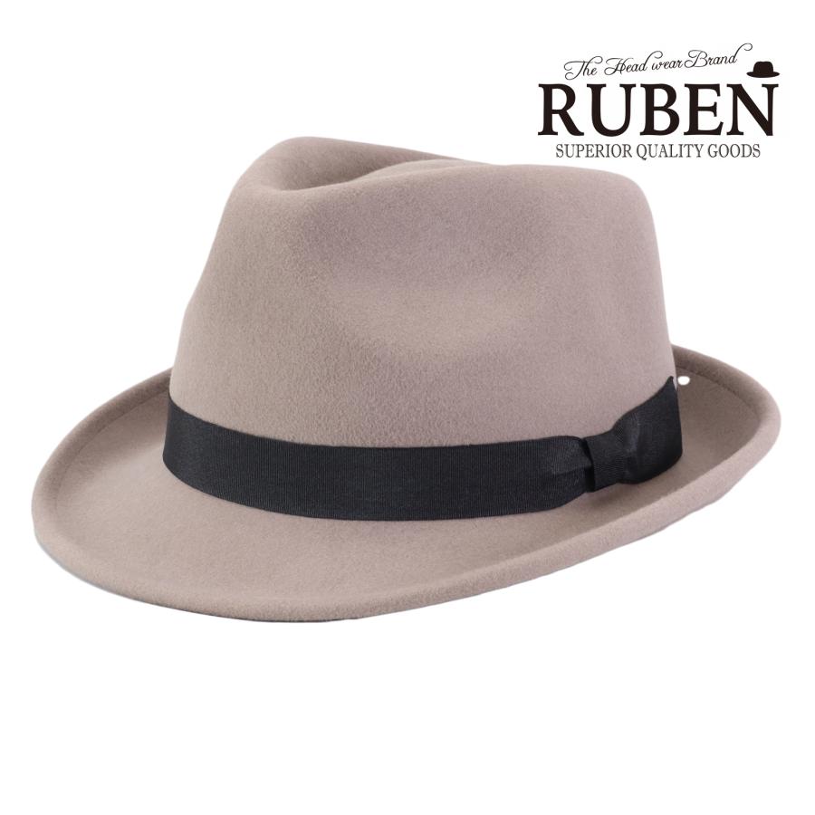 Ruben ルーベン（RUBEN） ポケッタブル フエルト中折れハット 帽子